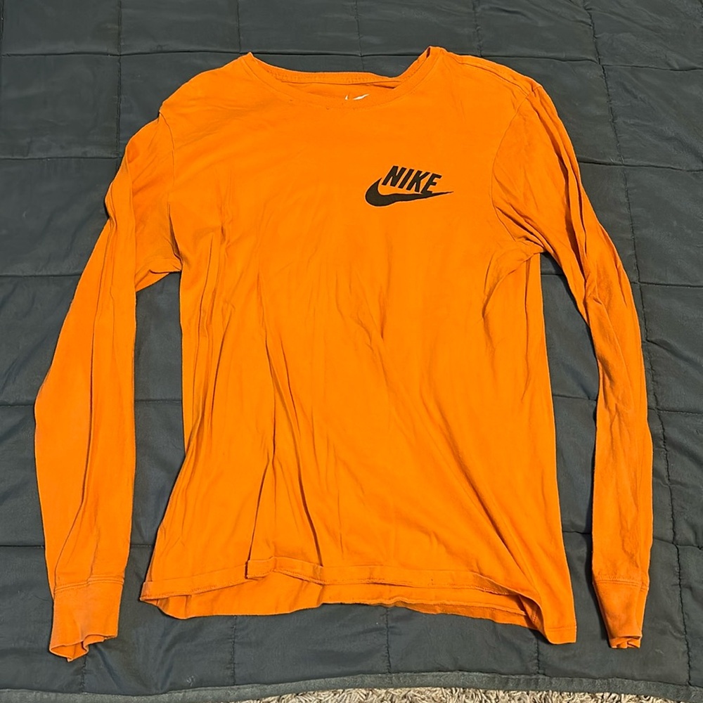 Nike long sleeve orange athletic tee